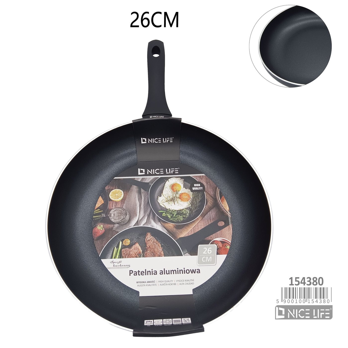 Patelnia aluminiowa 26cm