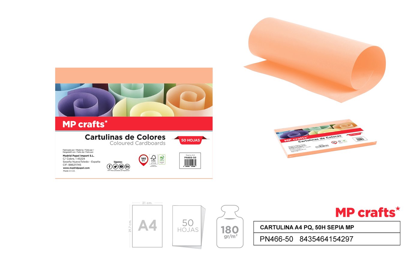 Papier techniczny cielisty A4 50 ark.