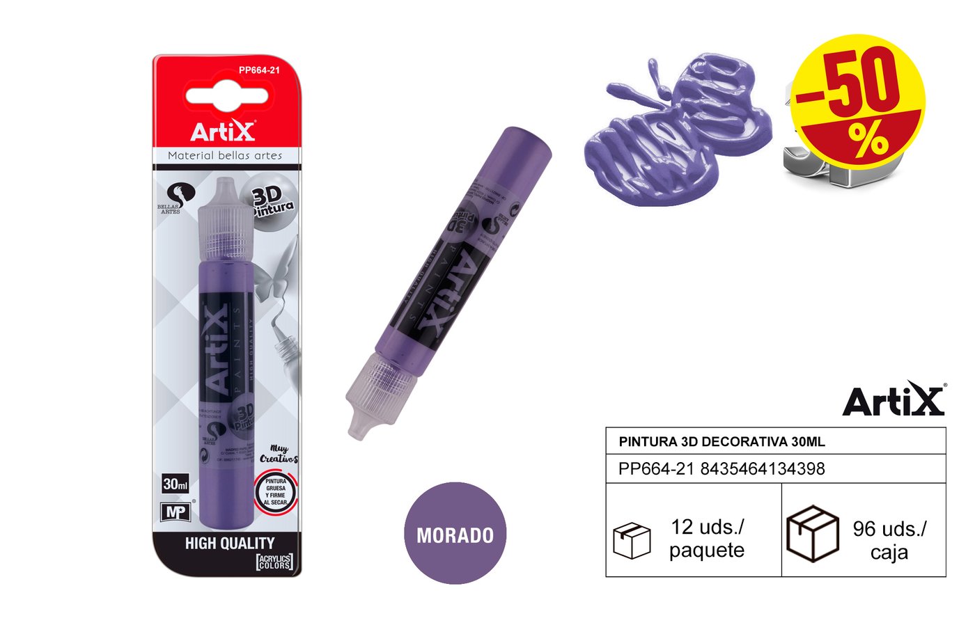 Farba dekoracyjna 3D 30ml