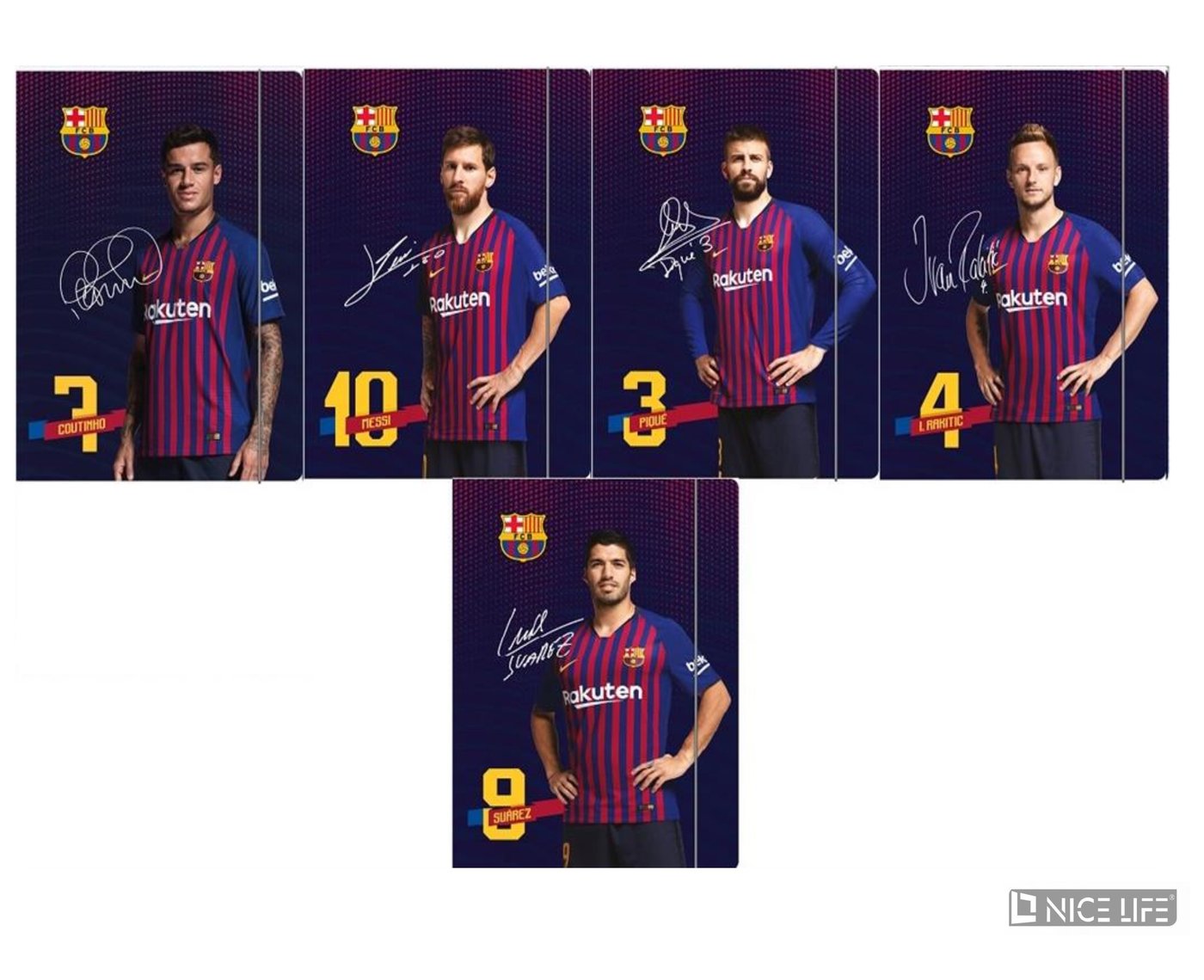 Teczka z gumką A4 FC BARCA