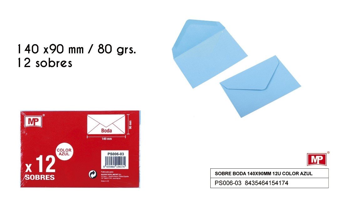 Koperta 140X90MM 12U