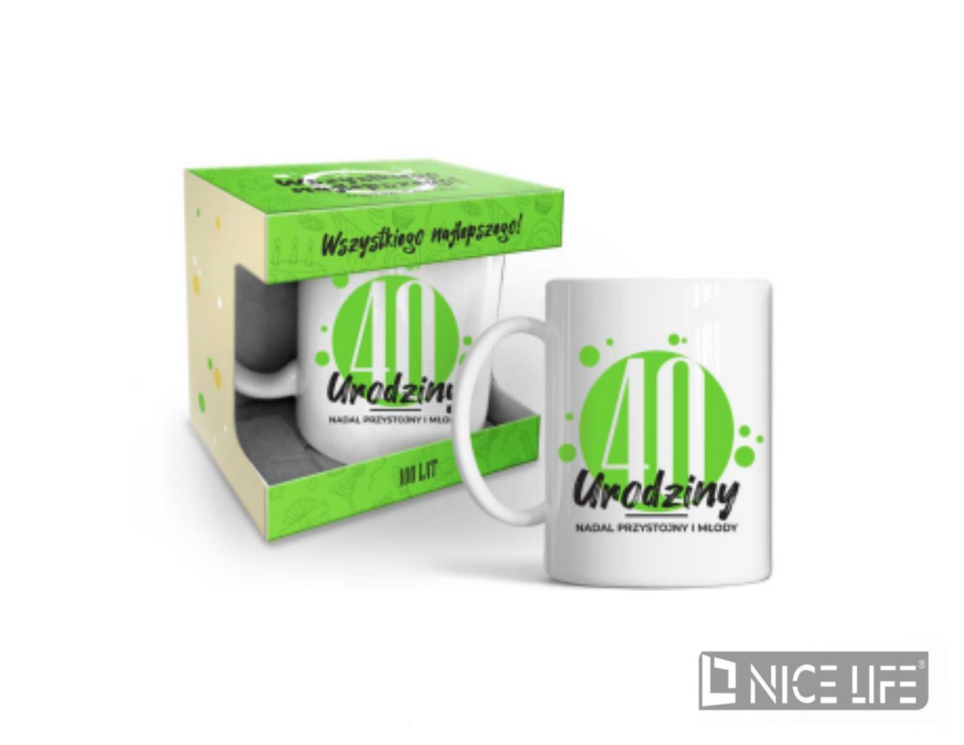 Happy day - Kubek 320ml green - 40