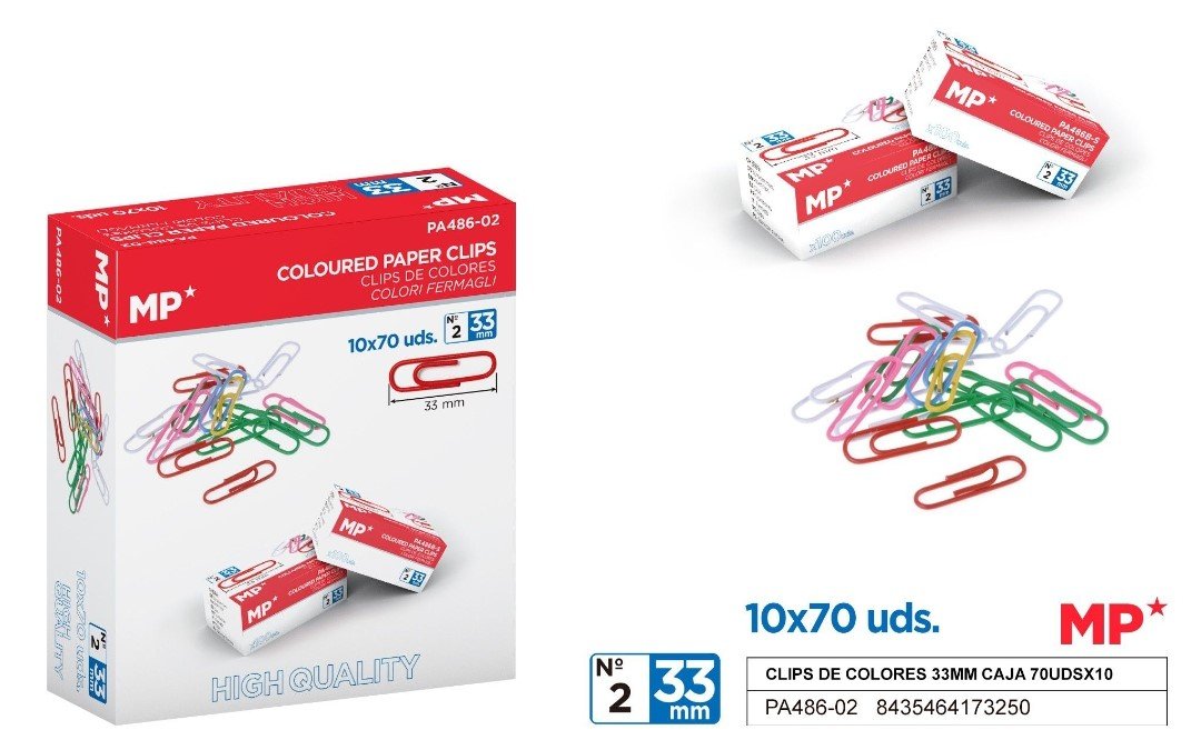 Spinacz biurowy 100szt/opakowaniex10op MP