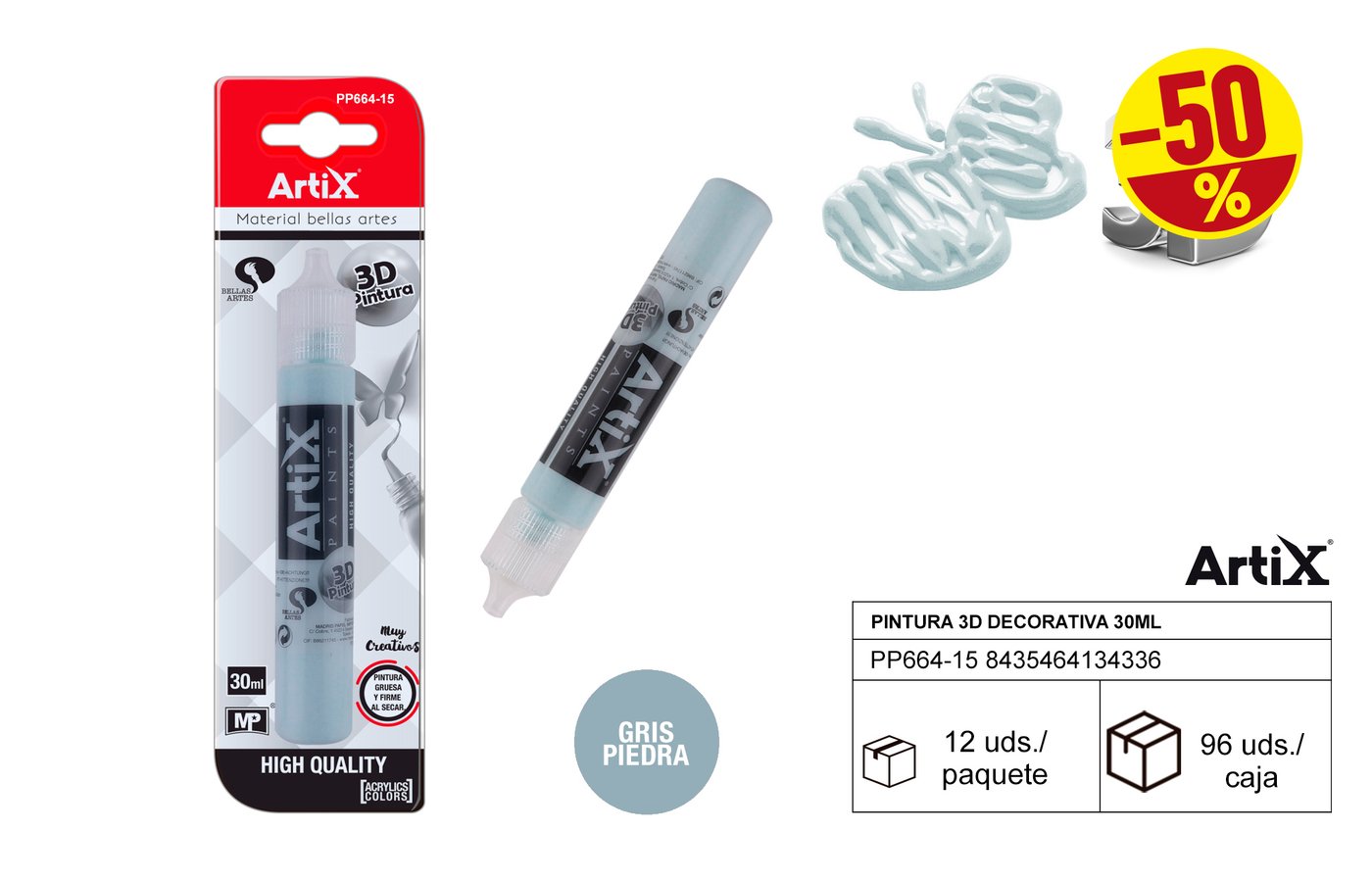 Farba dekoracyjna 3D 30ml