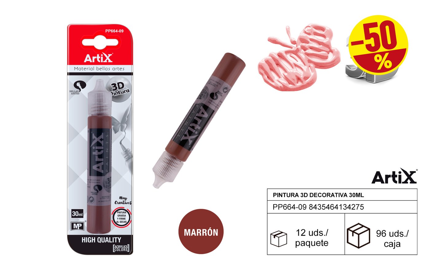 Farba dekoracyjna 3D 30ml