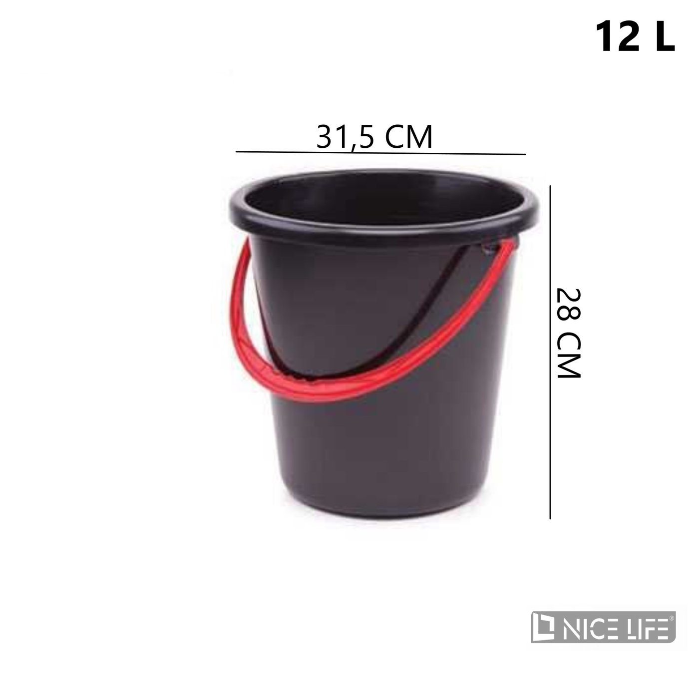 Wiadro gospodarcze 12L