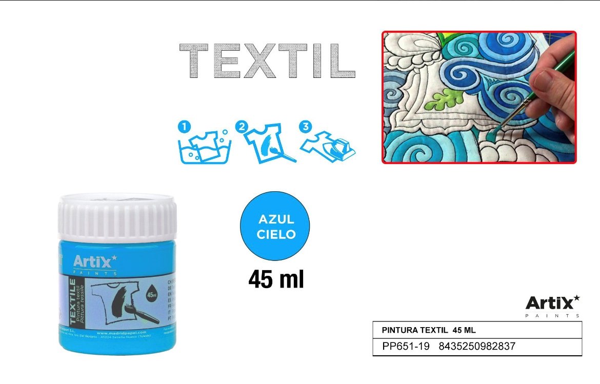 Farby do tkanin 45ml ARTIX