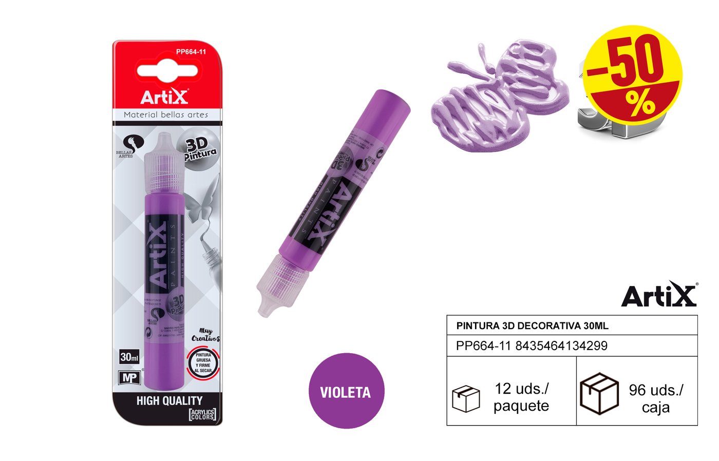 Farba dekoracyjna 3D 30ml