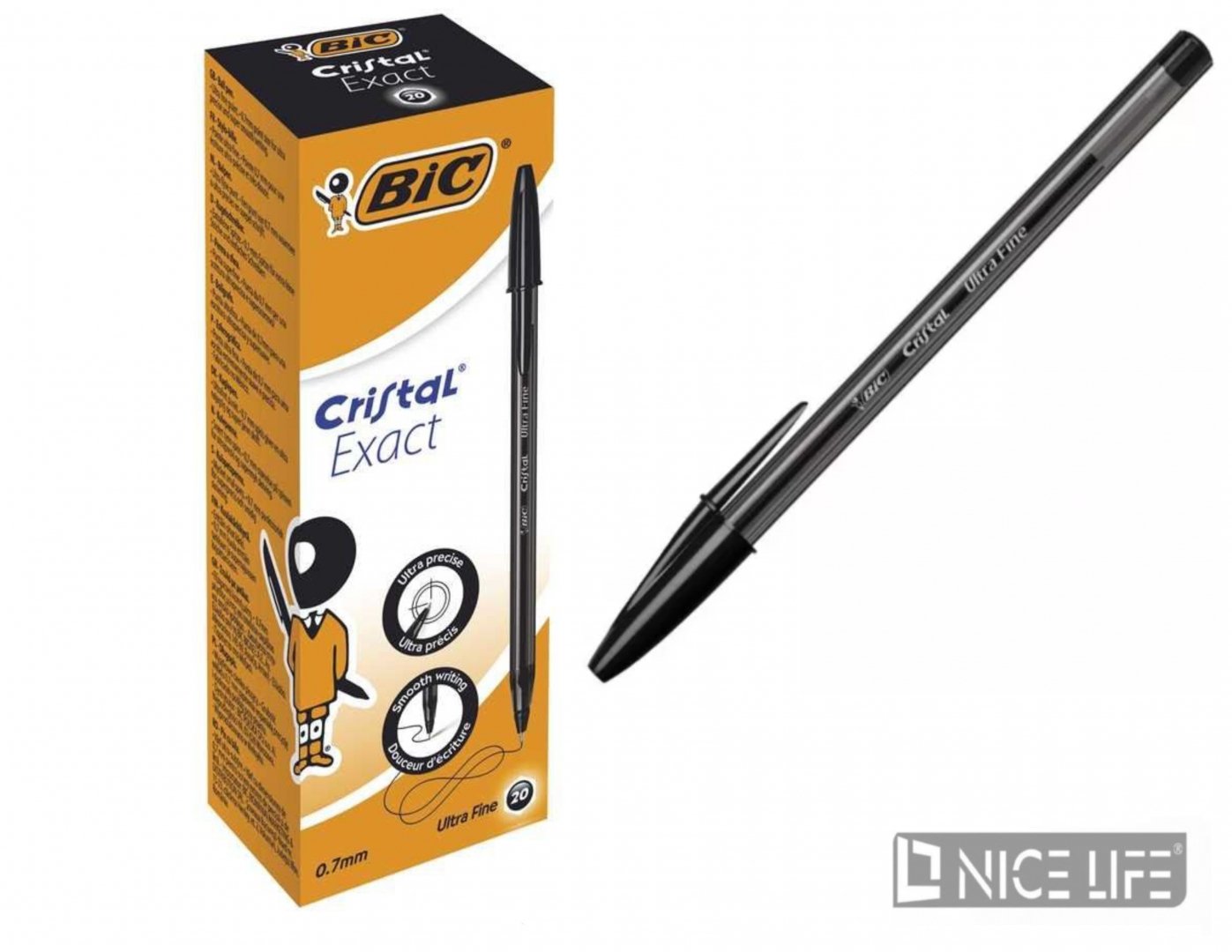 Długopis Cristal Exact czarny BCL BIC