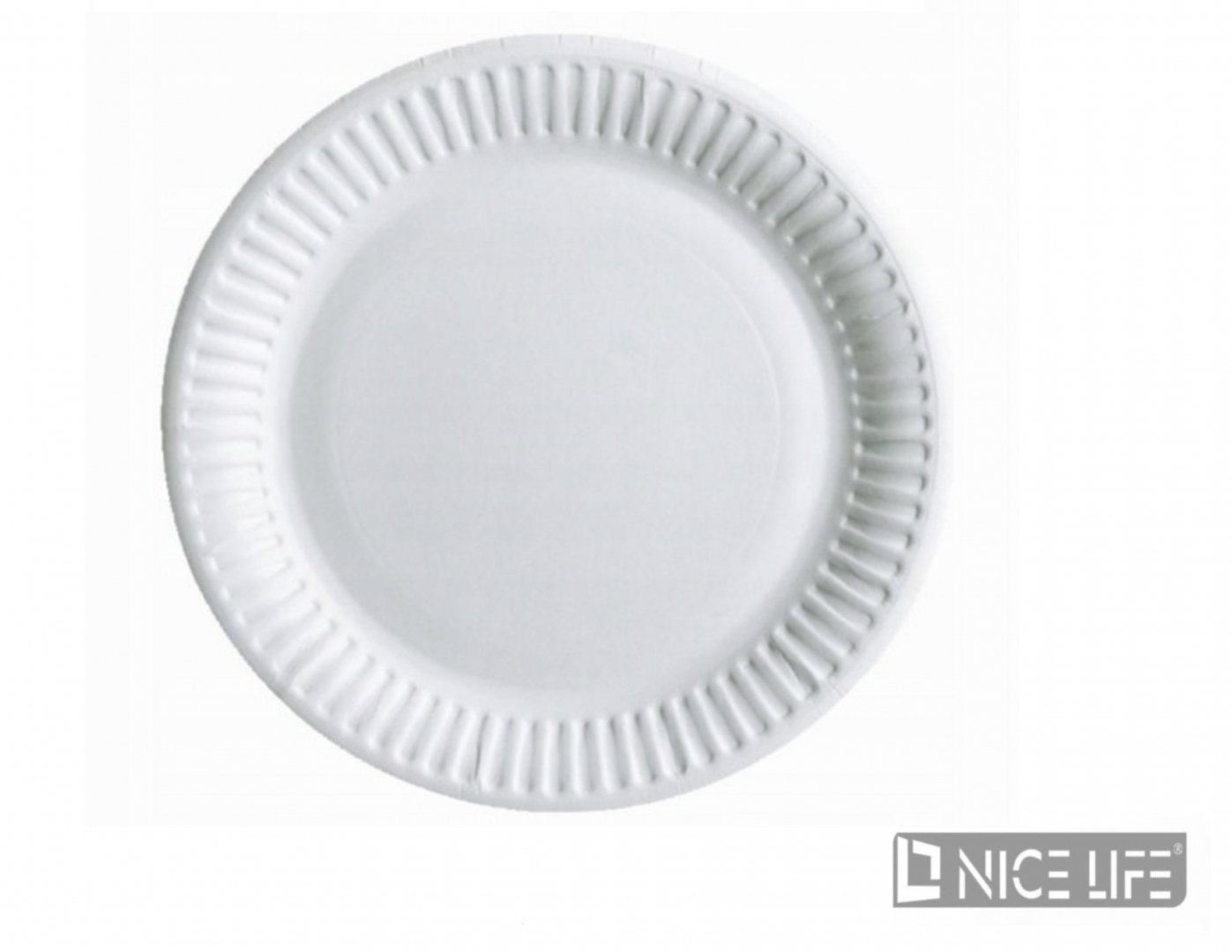 Talerzyki papierowe HRC TH01 180mm 100 sztuk/białe