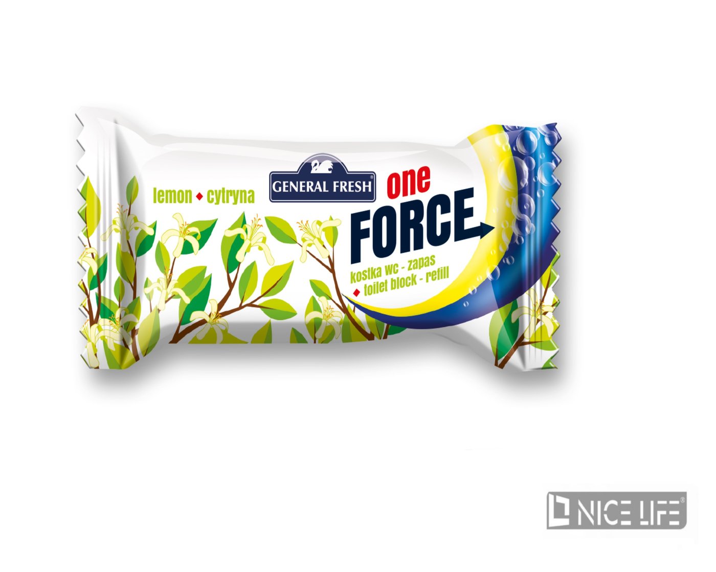Kostka wc - One-Force - zapas CYTRYNA