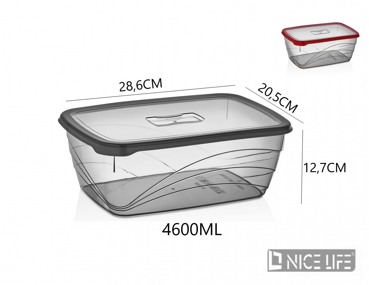 POJEMNIK DO PRZECHOWYWANIA ŻYWNOŚCI 4600ML