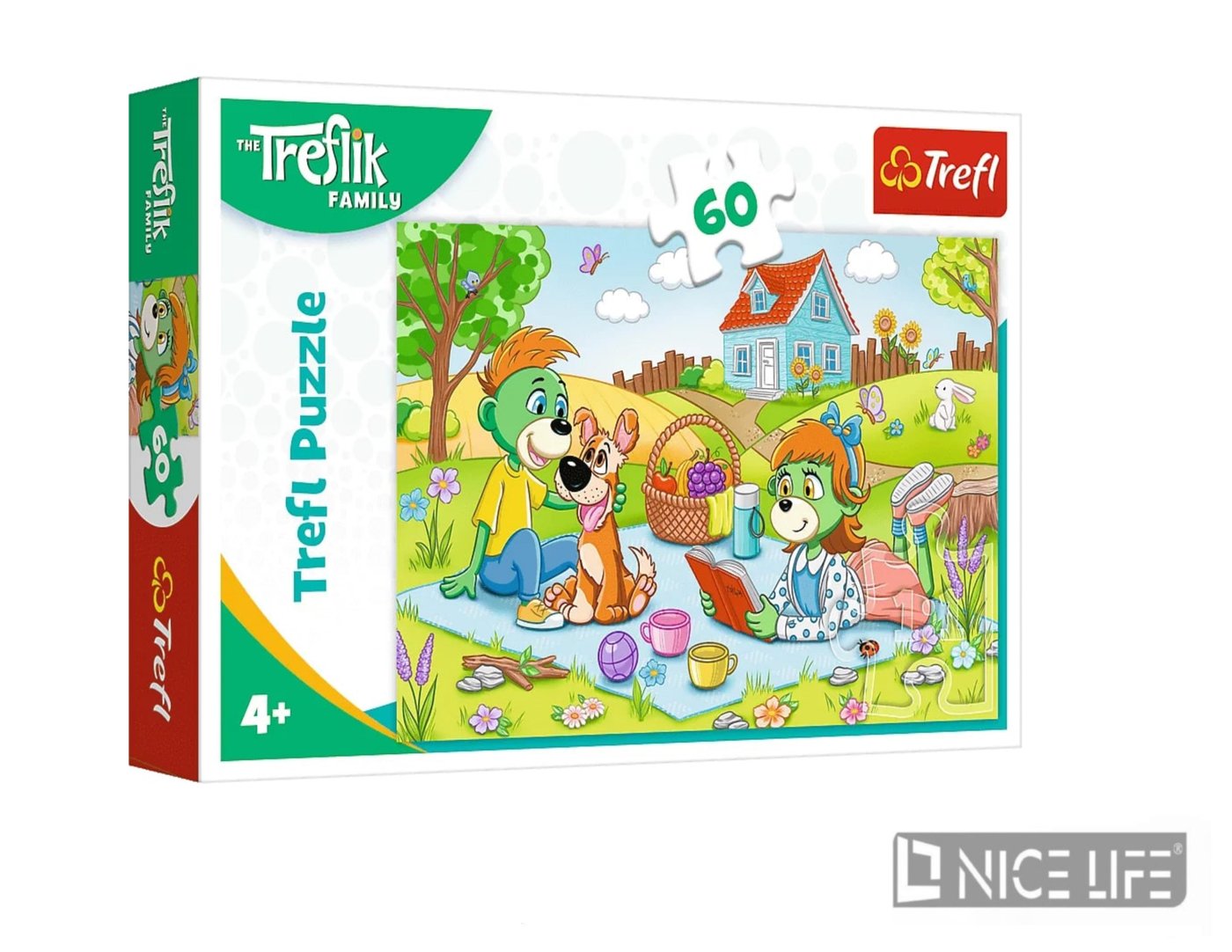 Puzzle 60 - Przygody Rodziny Treflików
