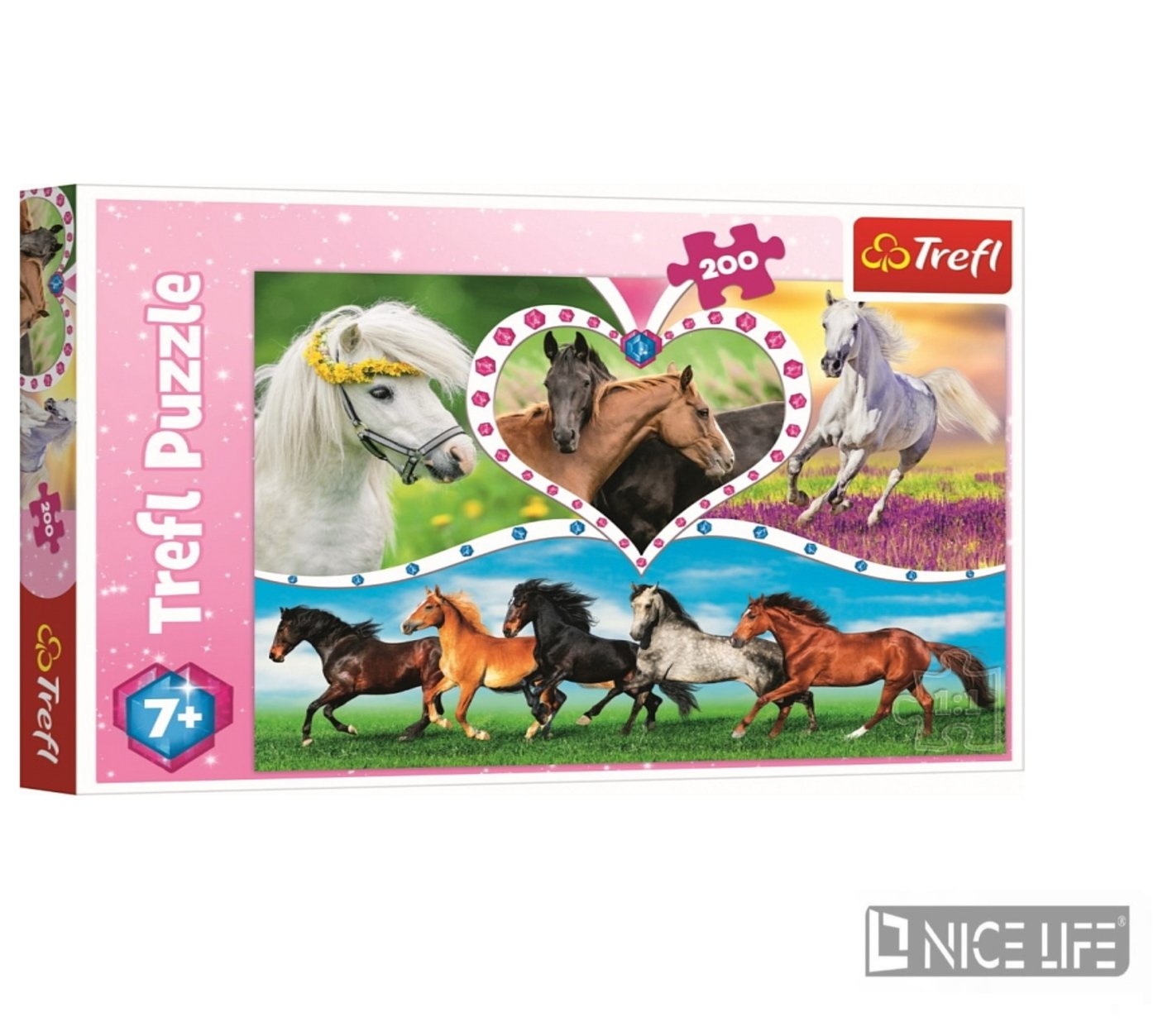 PUZZLE 200 PIĘKNE KONIE