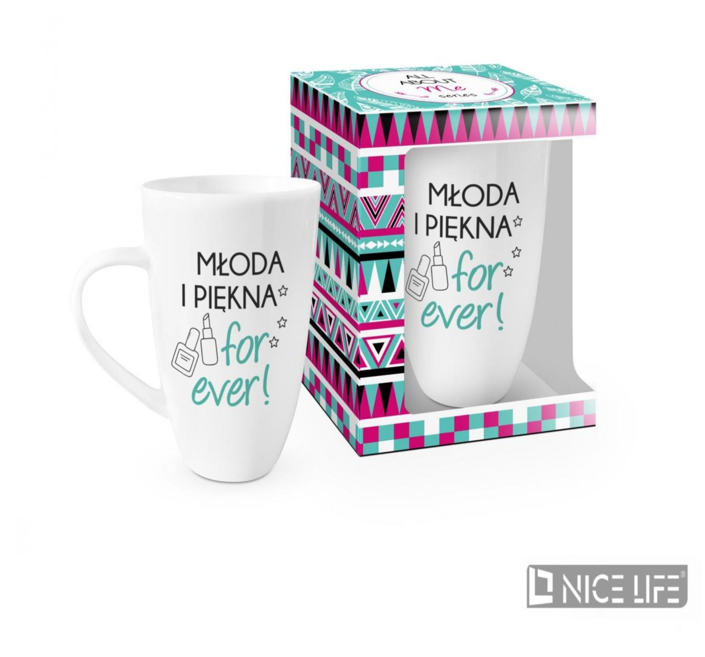 ALL ABOUT ME - wysoka baryłka 400ml - Młoda i piękna