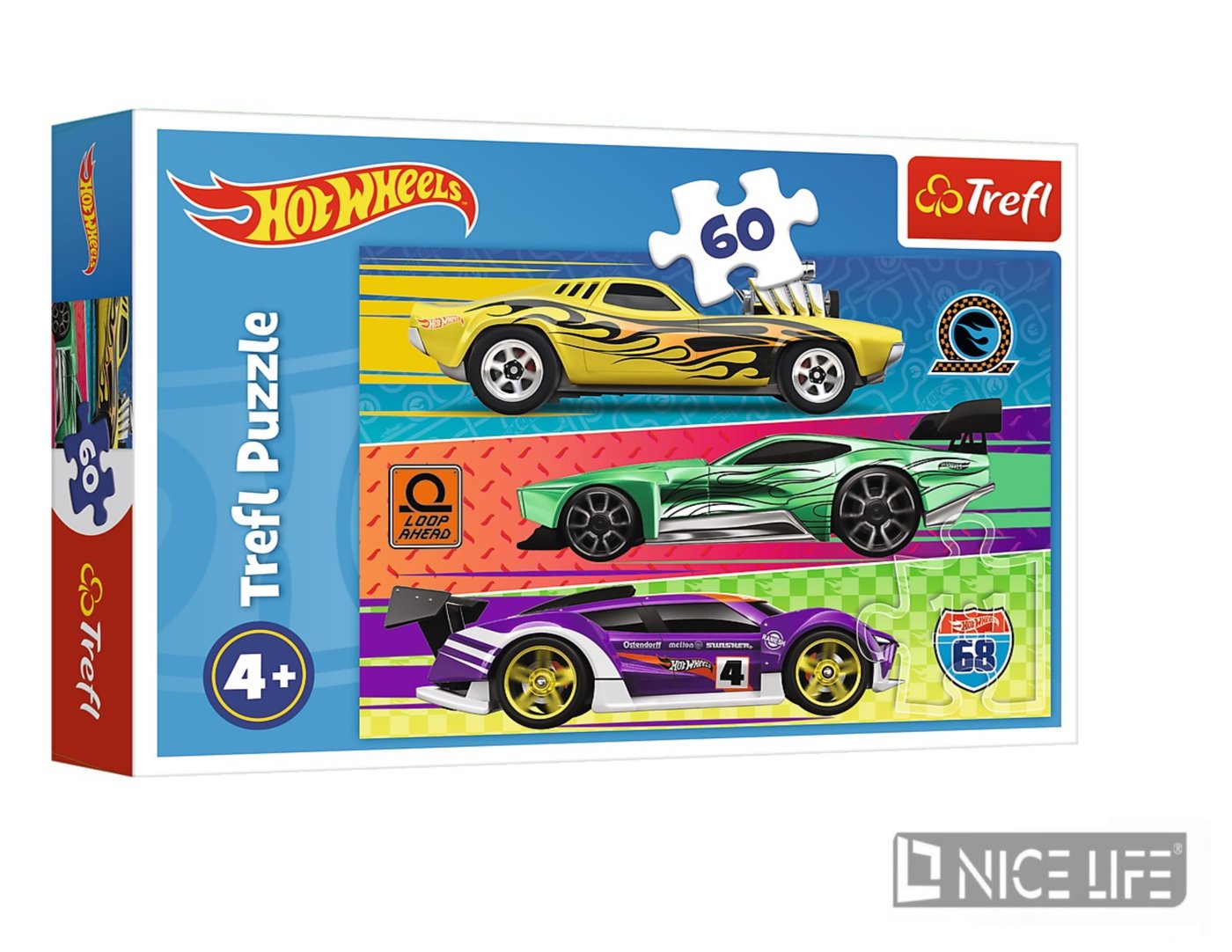 Puzzle 60 - Wyścig Hot Wheels