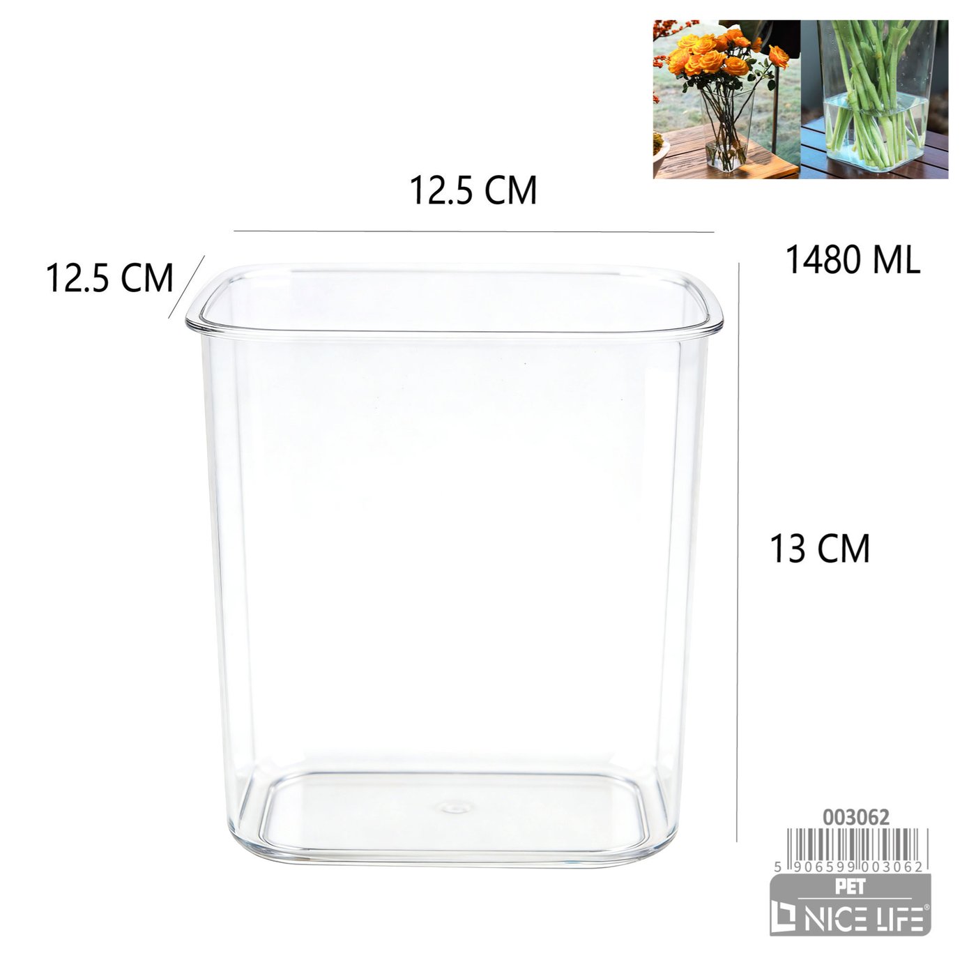 Wazon plastikowy