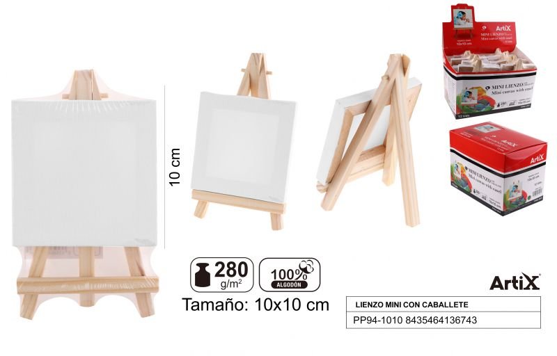 Podobrazie MINI + sztaluga 10X10CM 280G/m2 ARTIX