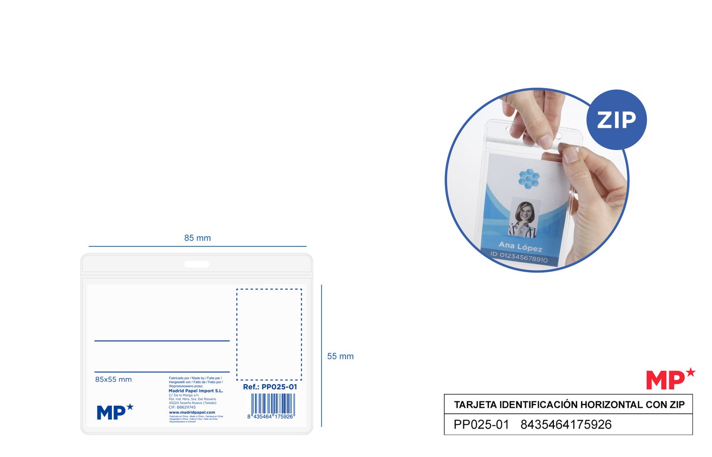 Identyfikator-holder z taśmą