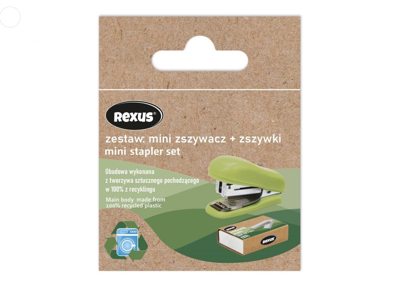 ZESTAW: Mini zszywacz plus zszywki