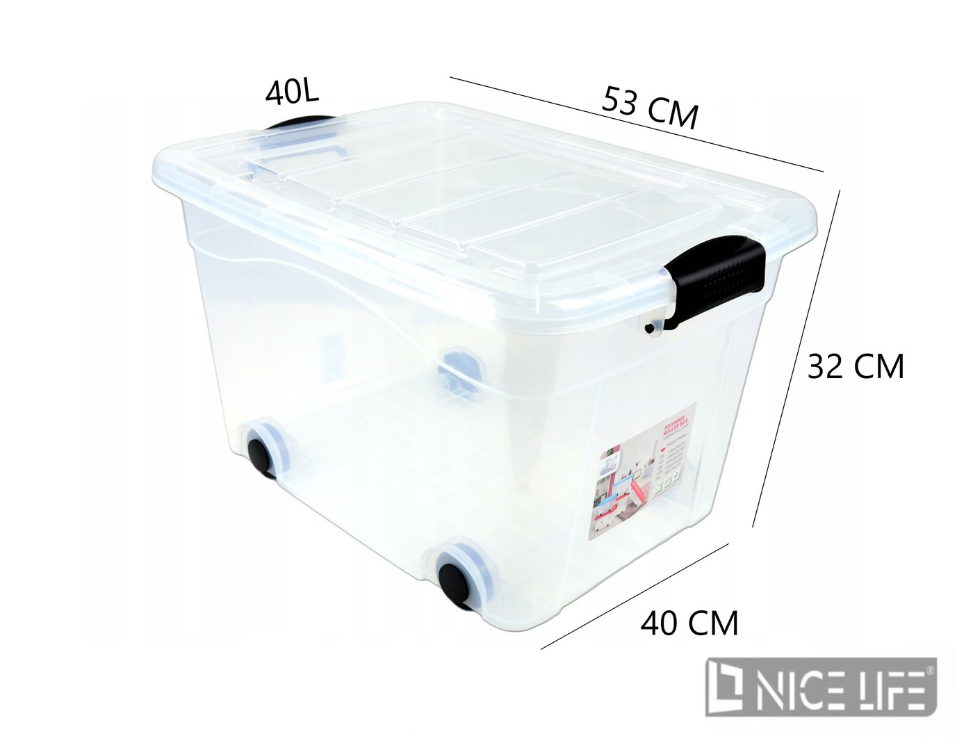 AGD Pojemnik Roller Box 40L, pokrywa TP