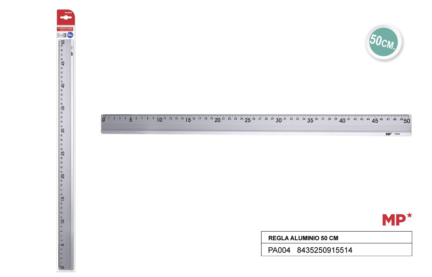 Linijka aluminiowa 50CM MP