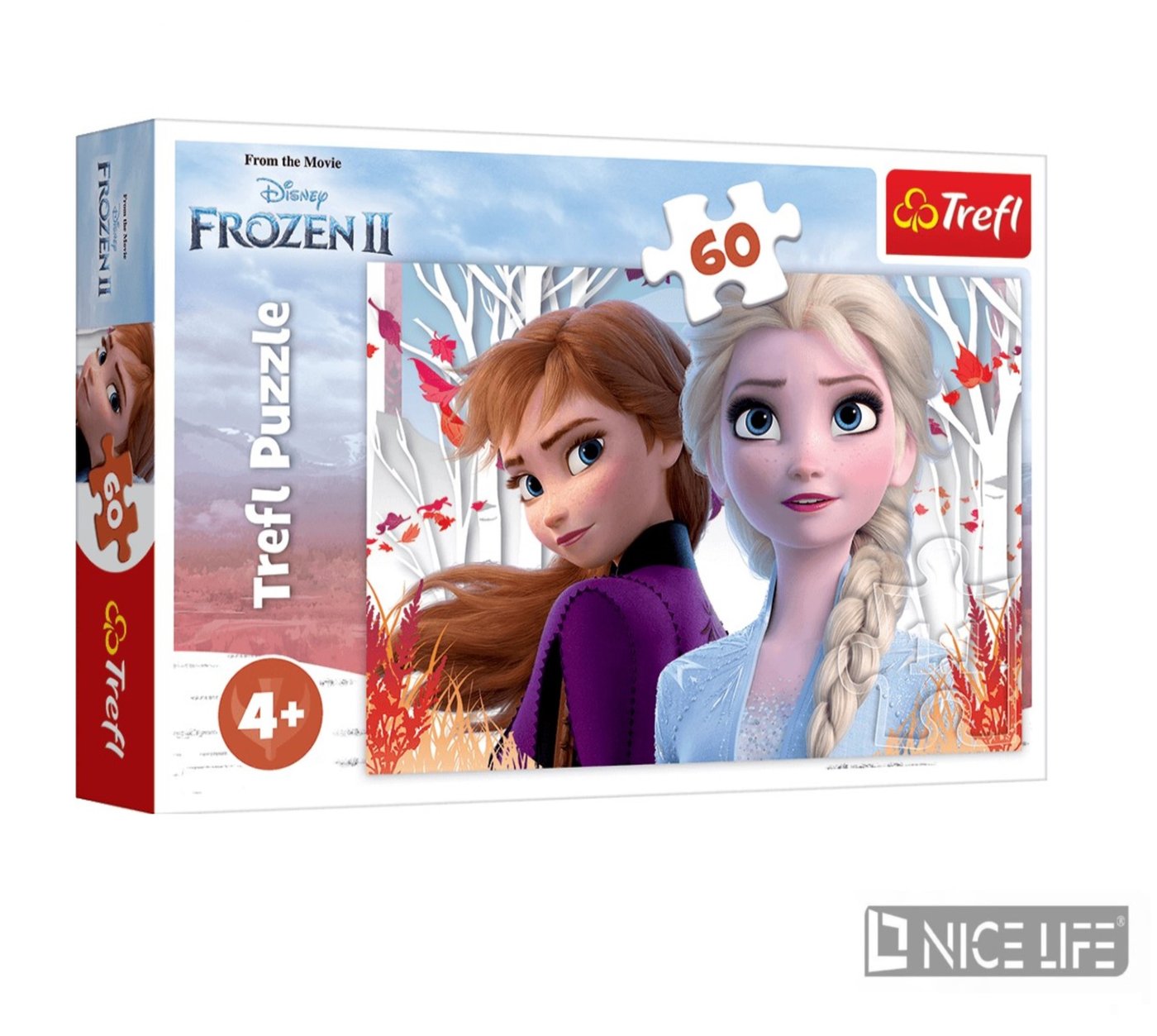 PUZZLE 60 ZACZAROWANY ŚWIAT ANNY I ELSY FROZEN 2