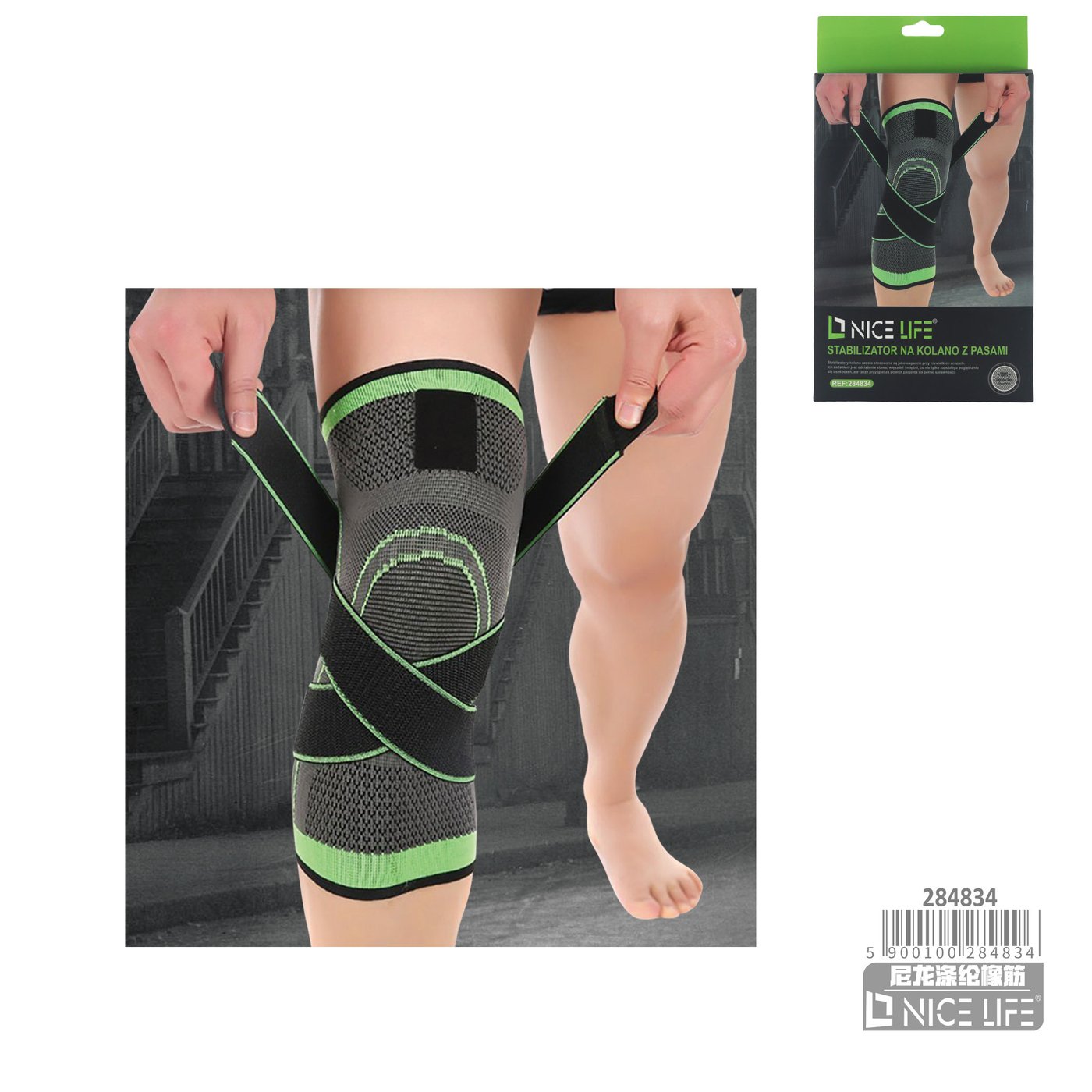 Uciskowy stabilizator na kolano