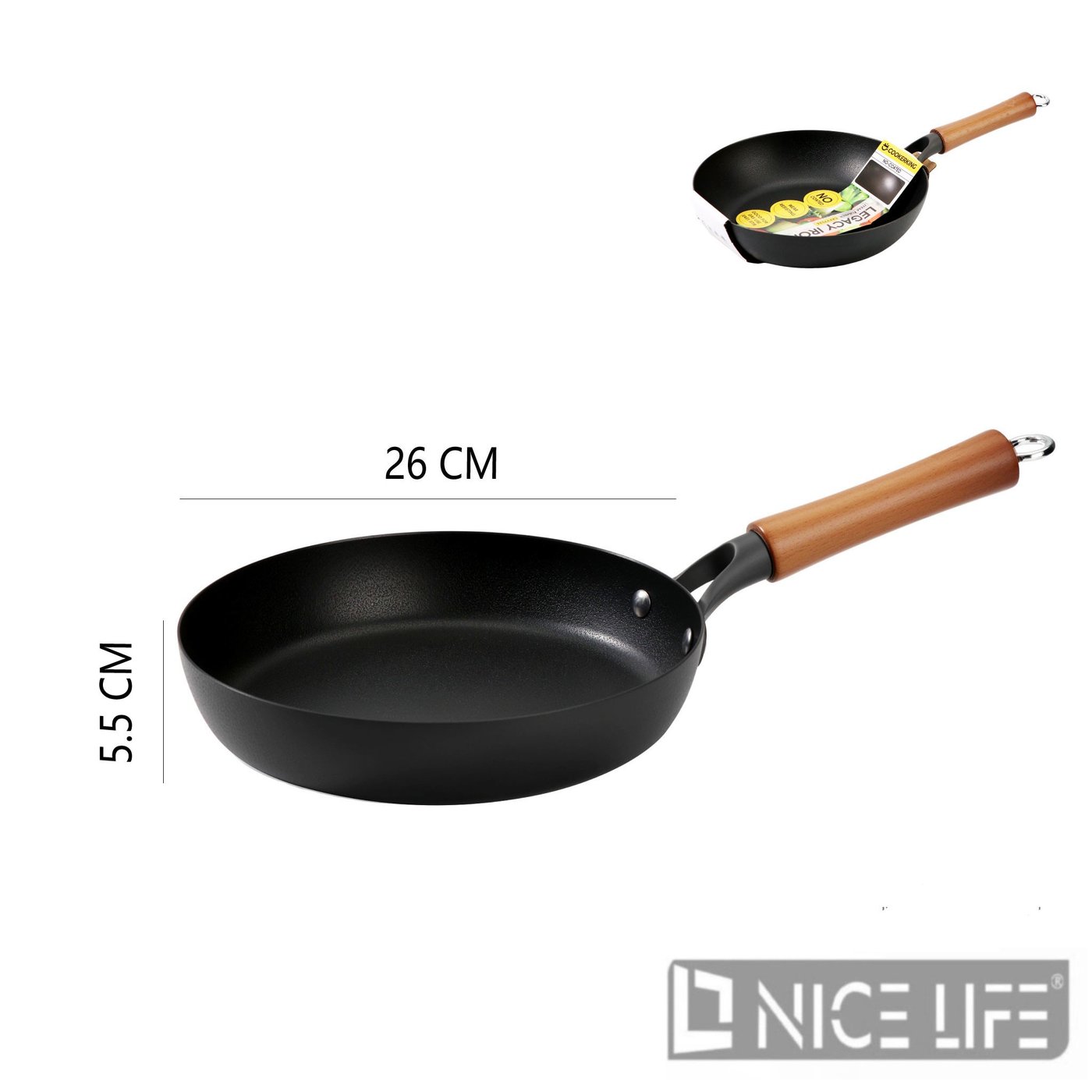 Patelnia żeliwna 26 cm