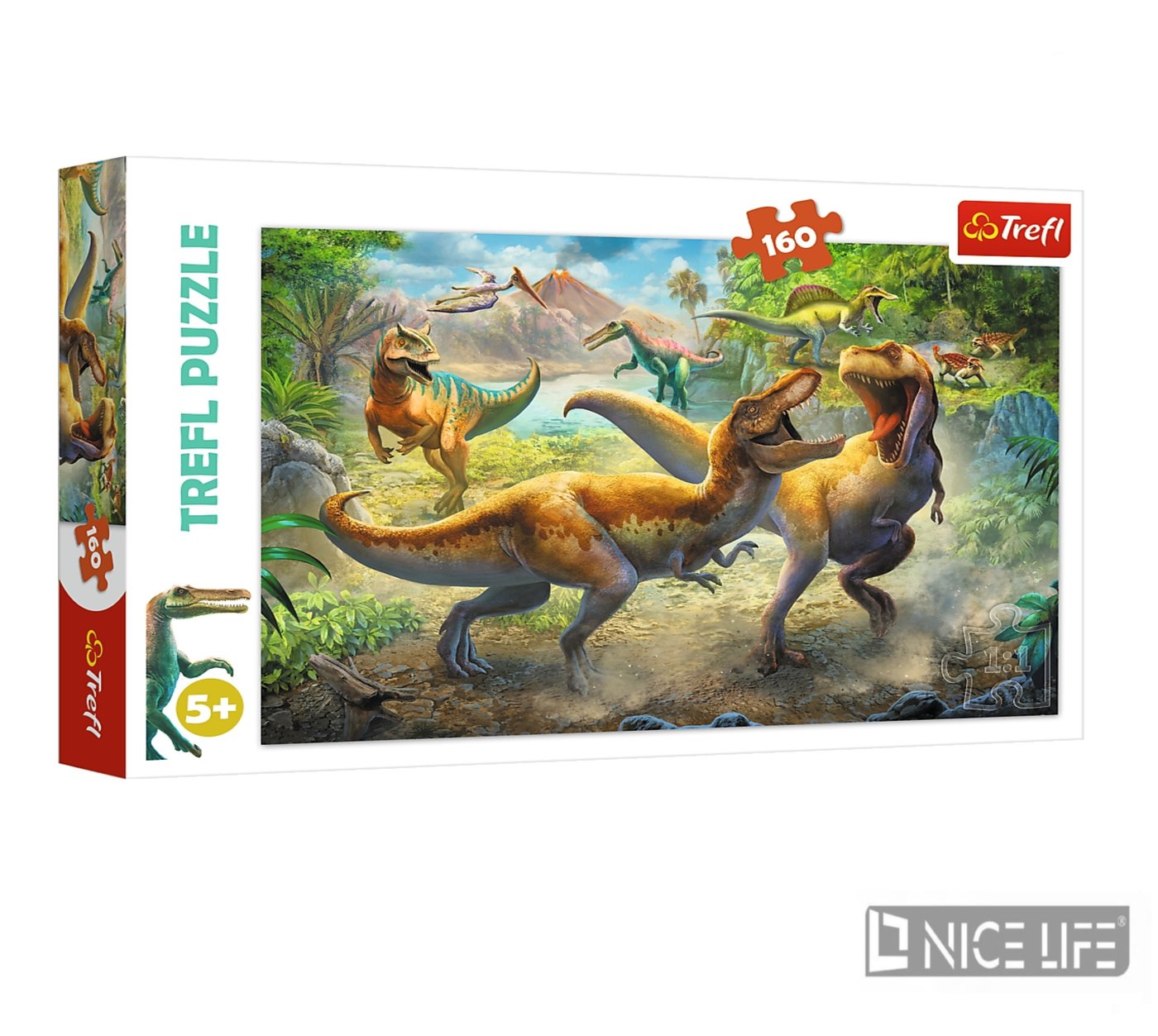 PUZZLE 160 WALCZACE TYRANOZAURY
