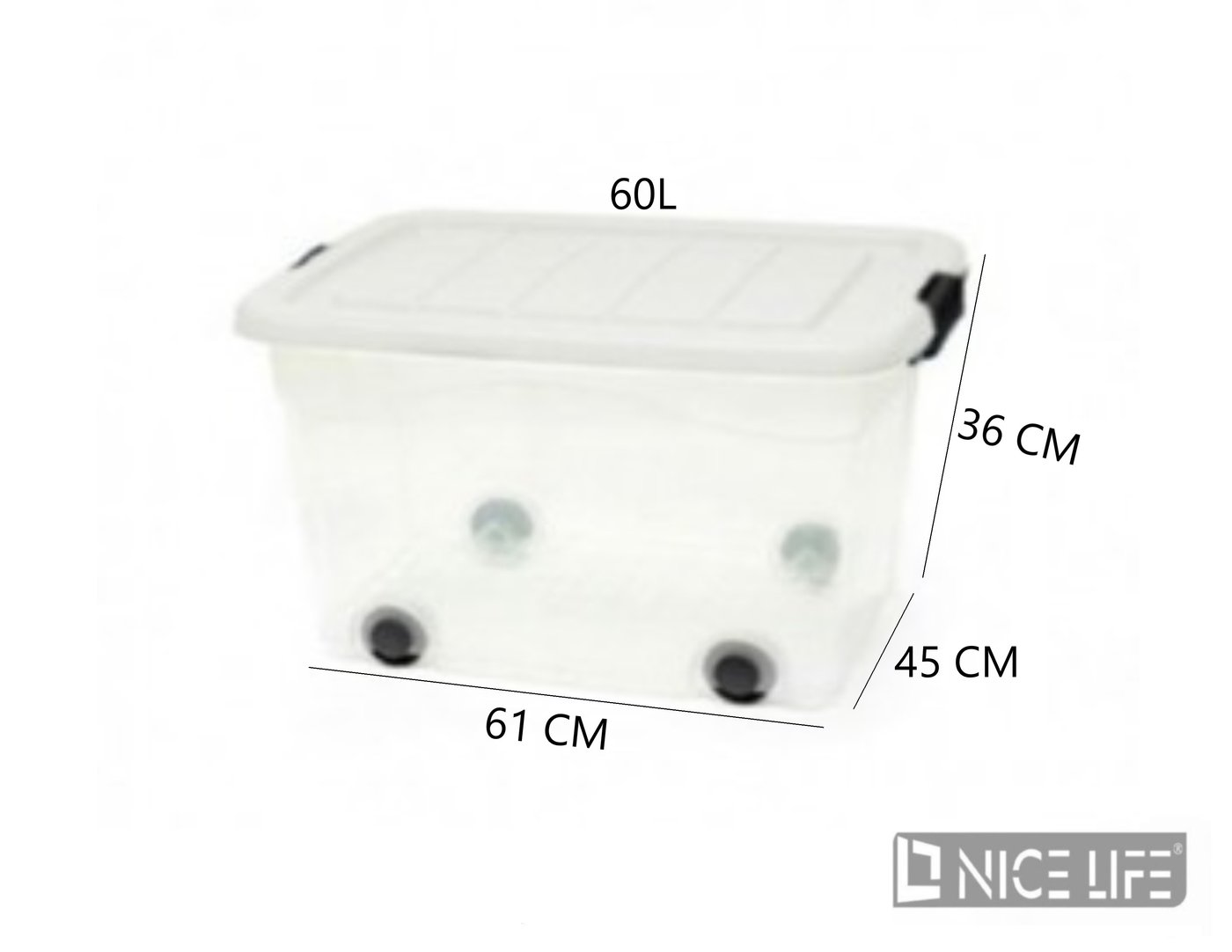 AGD Pojemnik Roller Box 60L , pokrywa TP