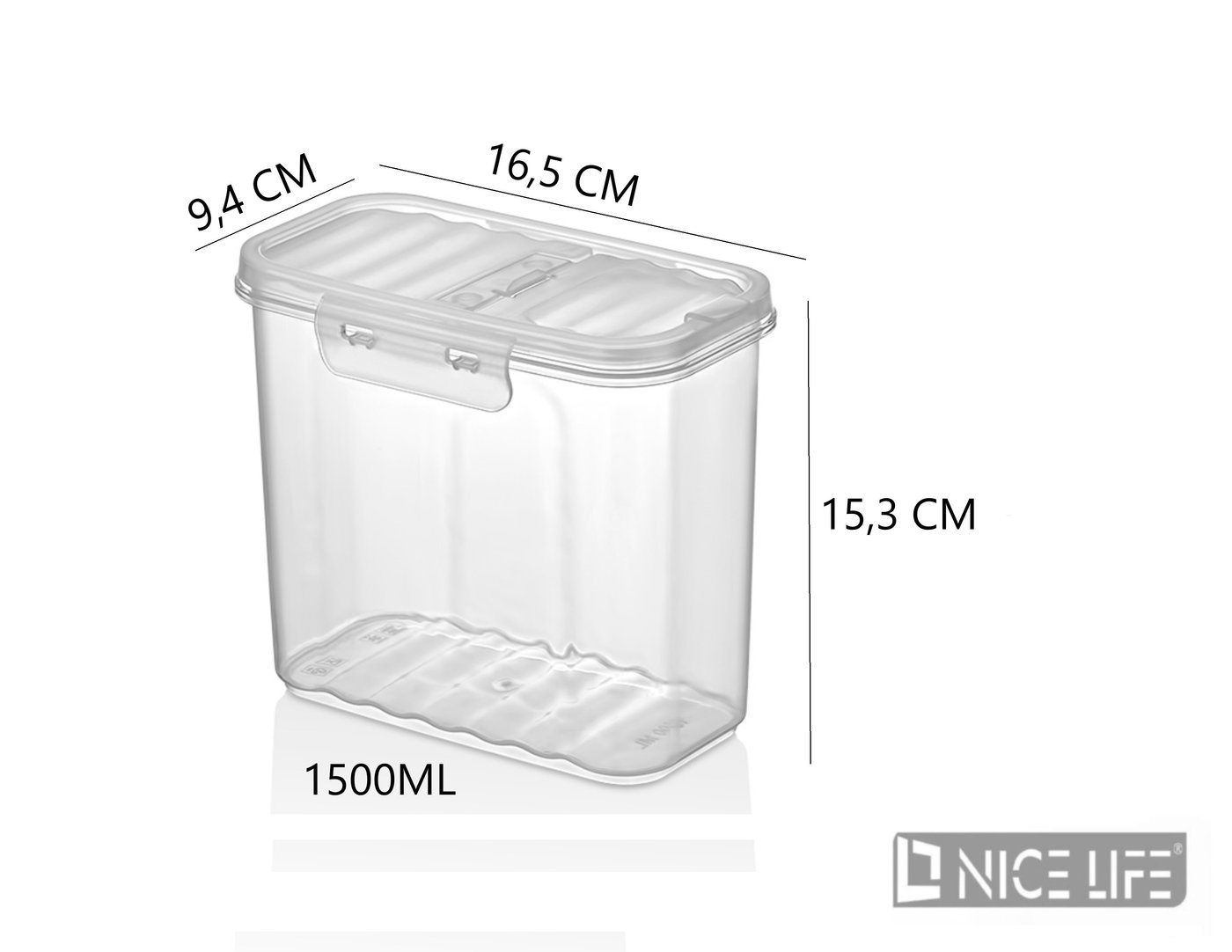 POJEMNIK DO PRZECHOWYWANIA ŻYWNOŚCI 1500ML