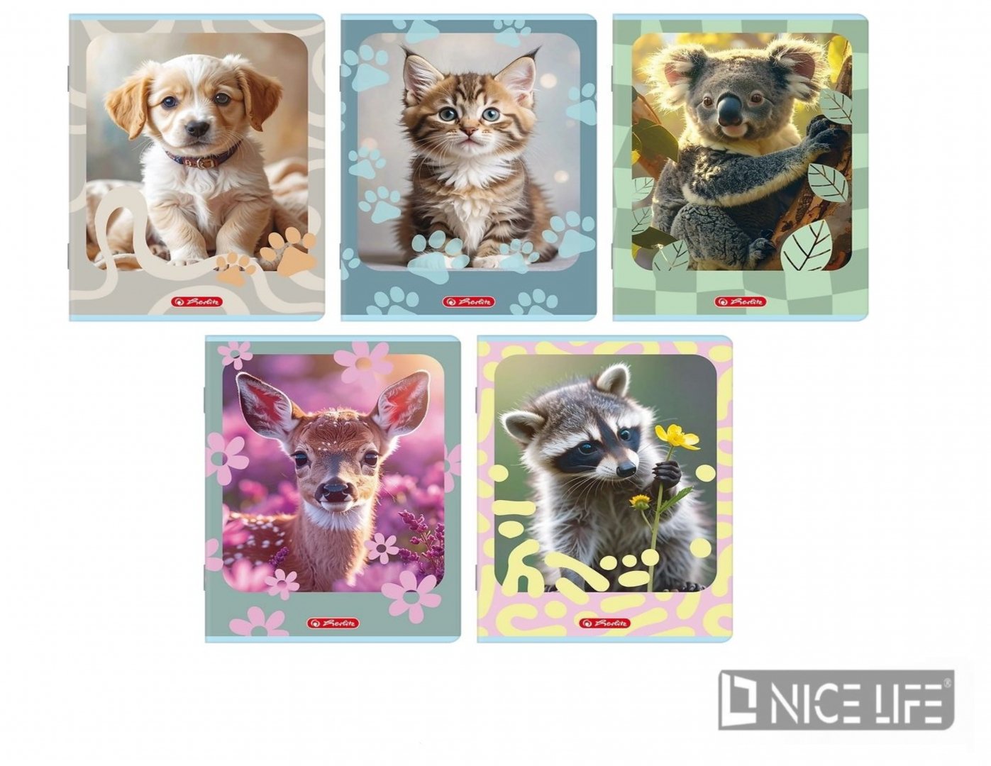 Zeszyt her animals A5/16k lin