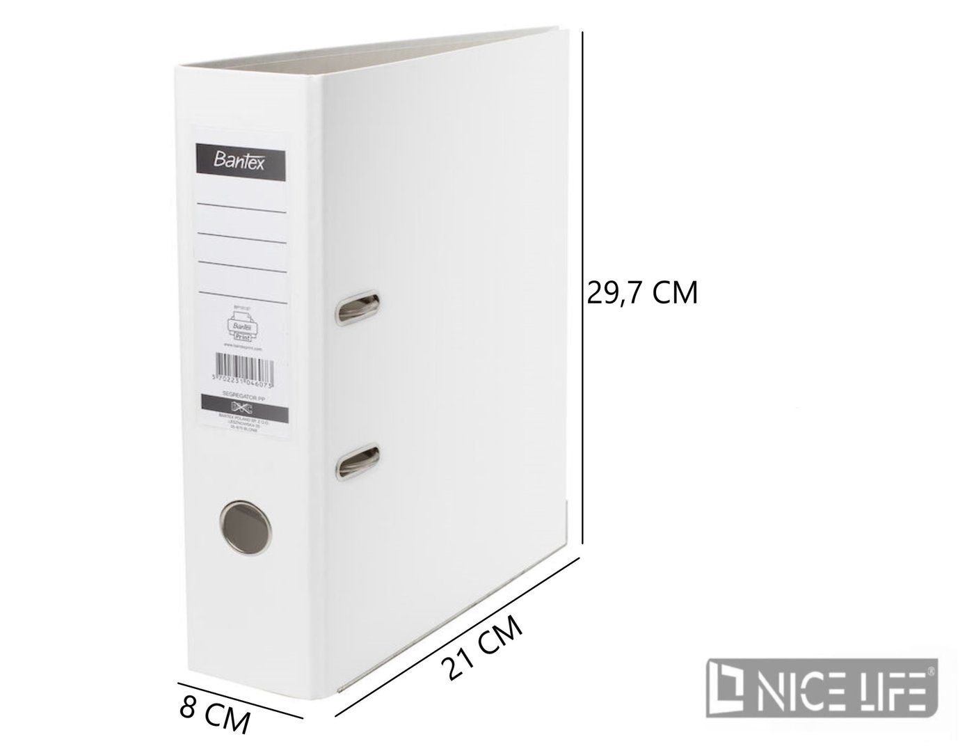 SEGREGATOR SZYNOWY XXL A4/8CM BIAŁY