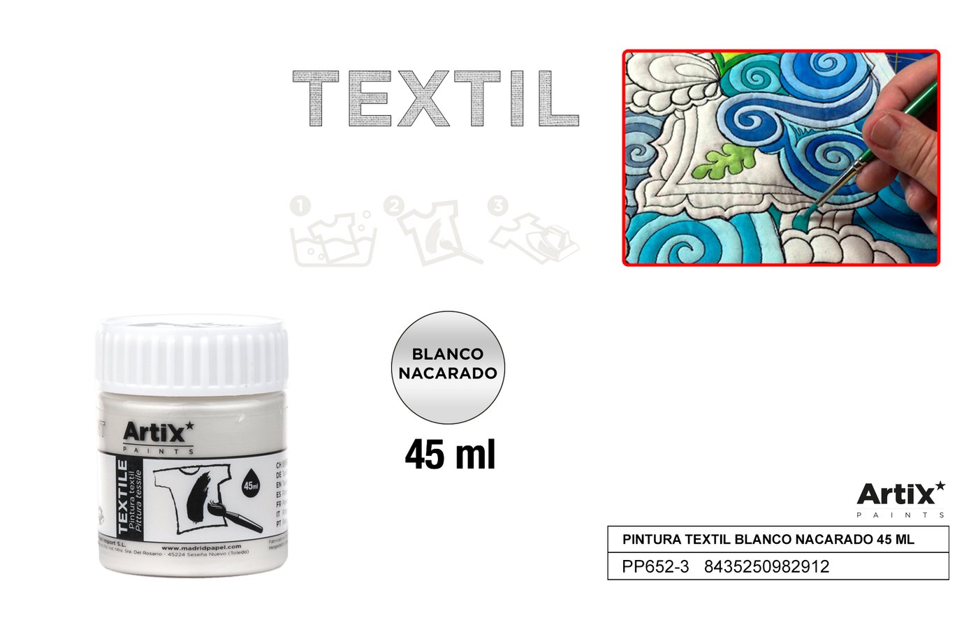 Farby do tkanin 45ml miedziana ARTIX