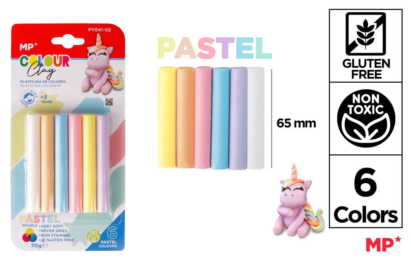 Plastelina pastelowe kolory