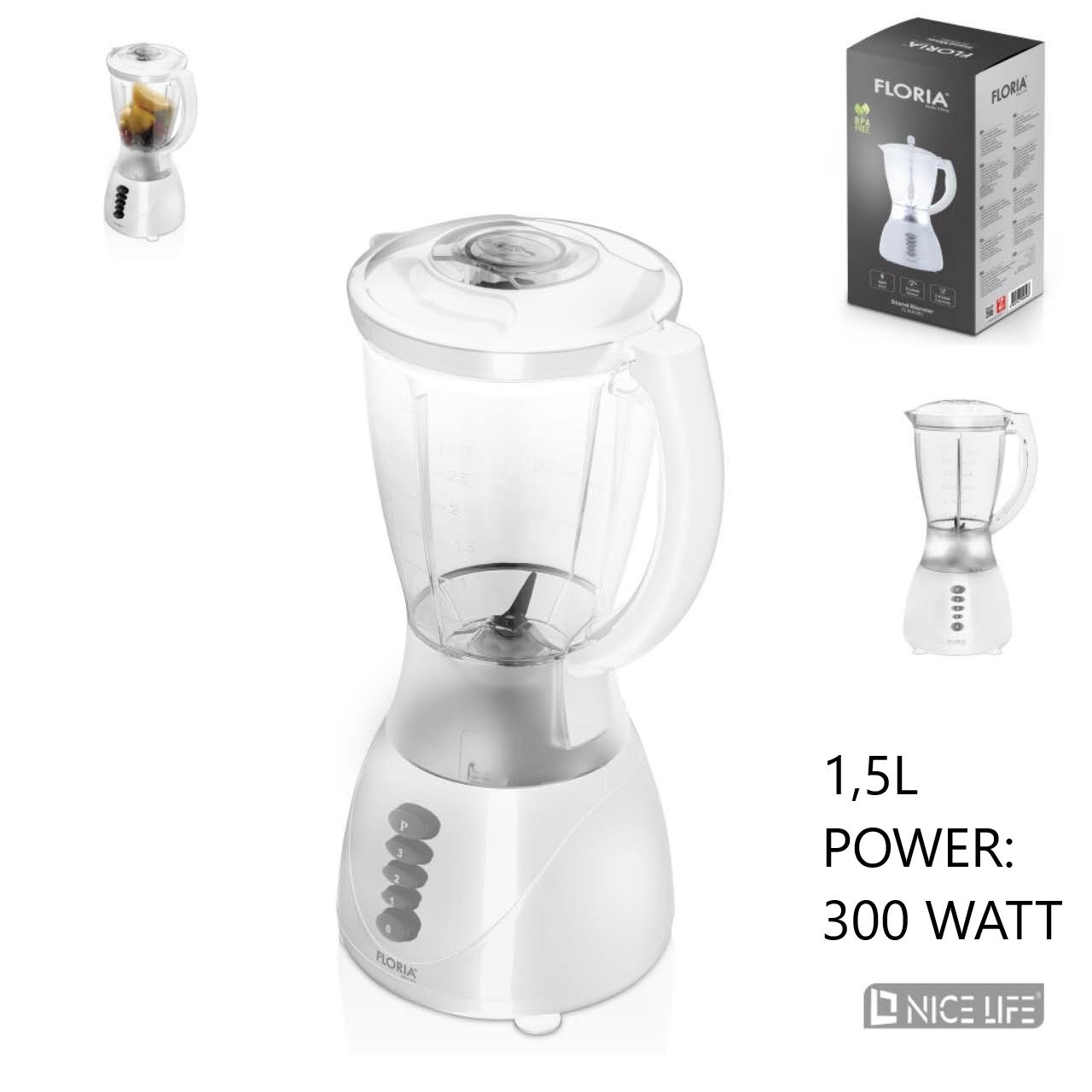 Blender elektryczny biały 1.5L ZLN3081