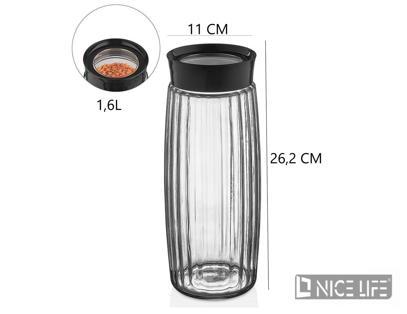 SŁOIK 1,6L C-00370