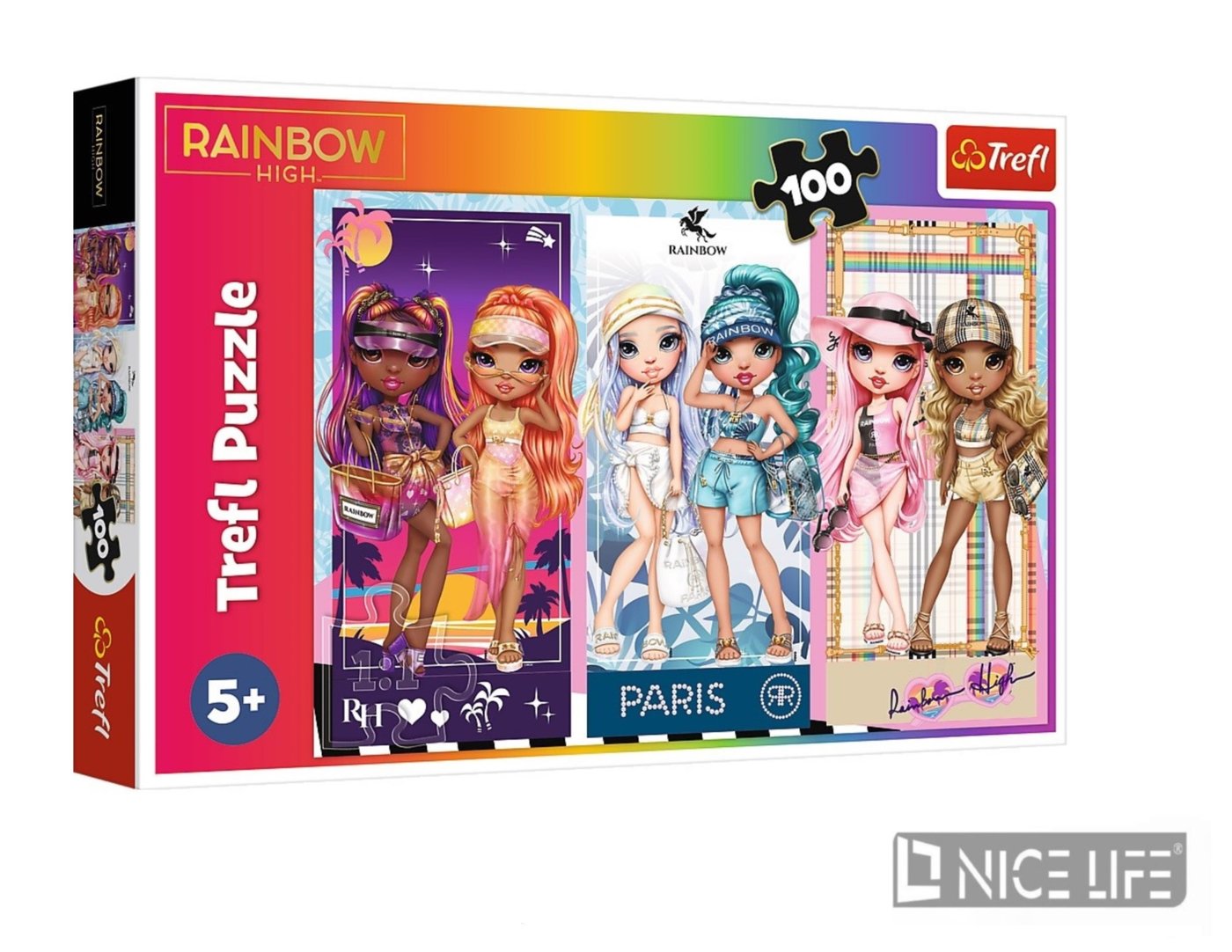 PUZZLE 100 TĘCZOWE LALECZKI
