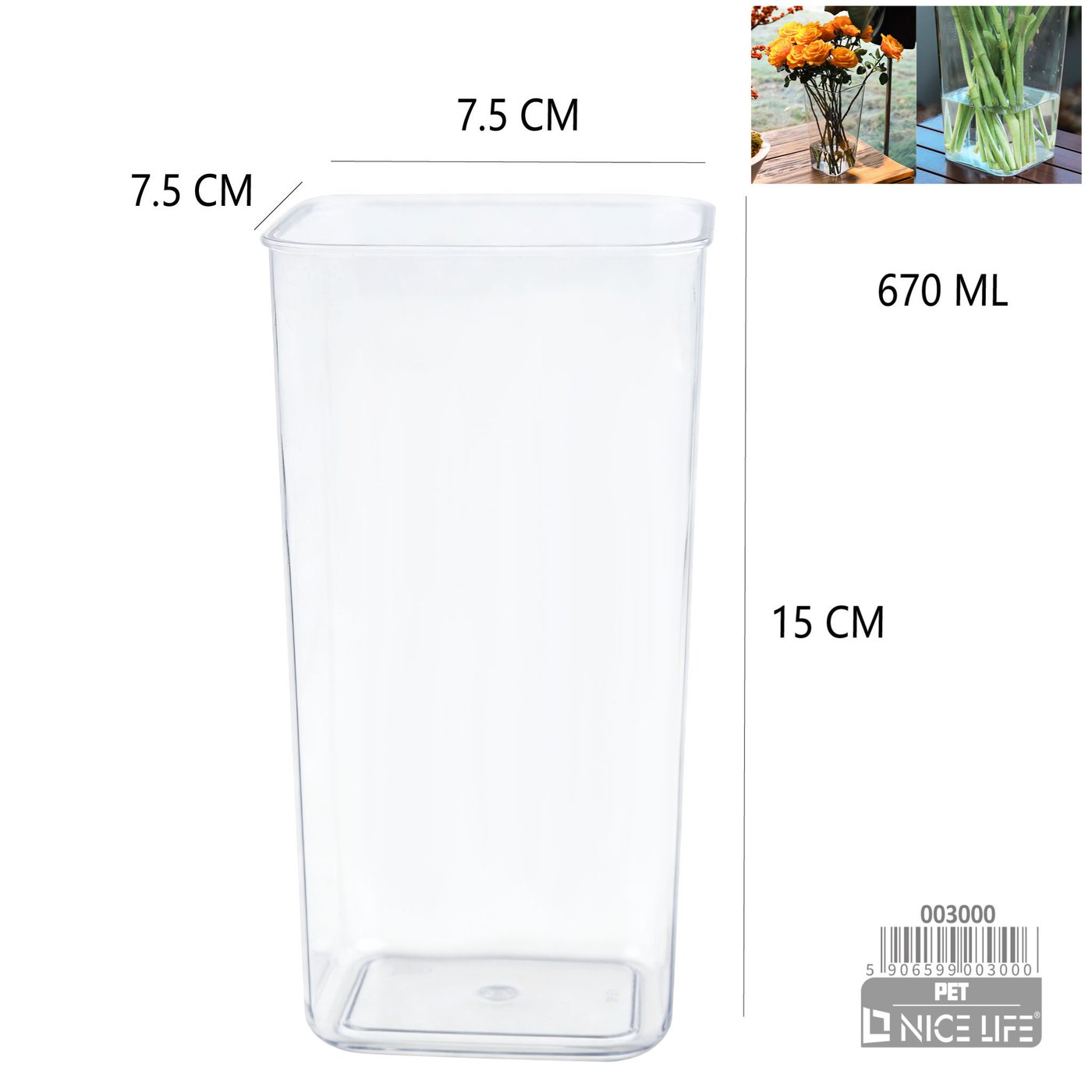 Wazon plastikowy