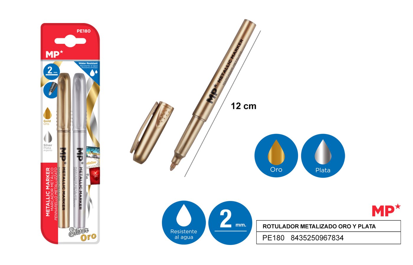 Marker metalowy