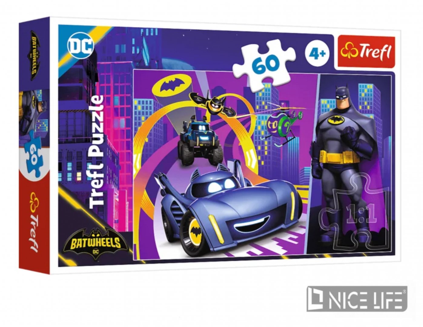 Puzzle - 60 - Batman i jego pojazdy
