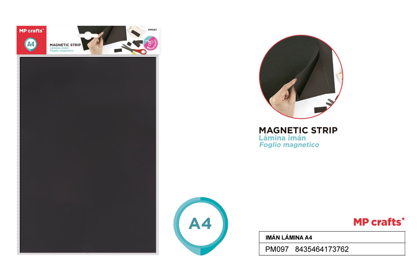 Magnes arkusz A4 12szt./opakowanie 21*30CM MP