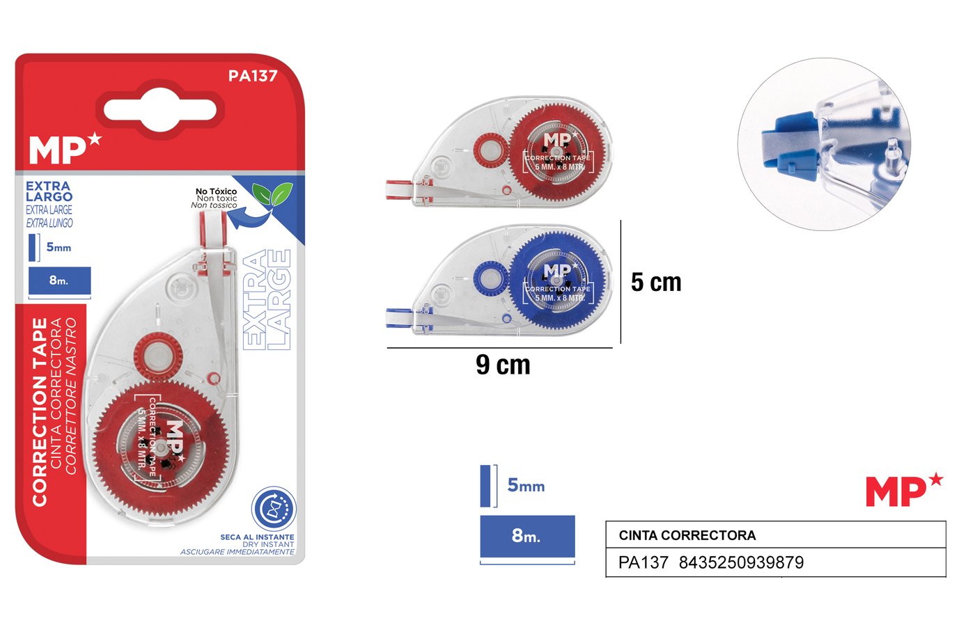 Korektor w taśmie 5MM*8M MP