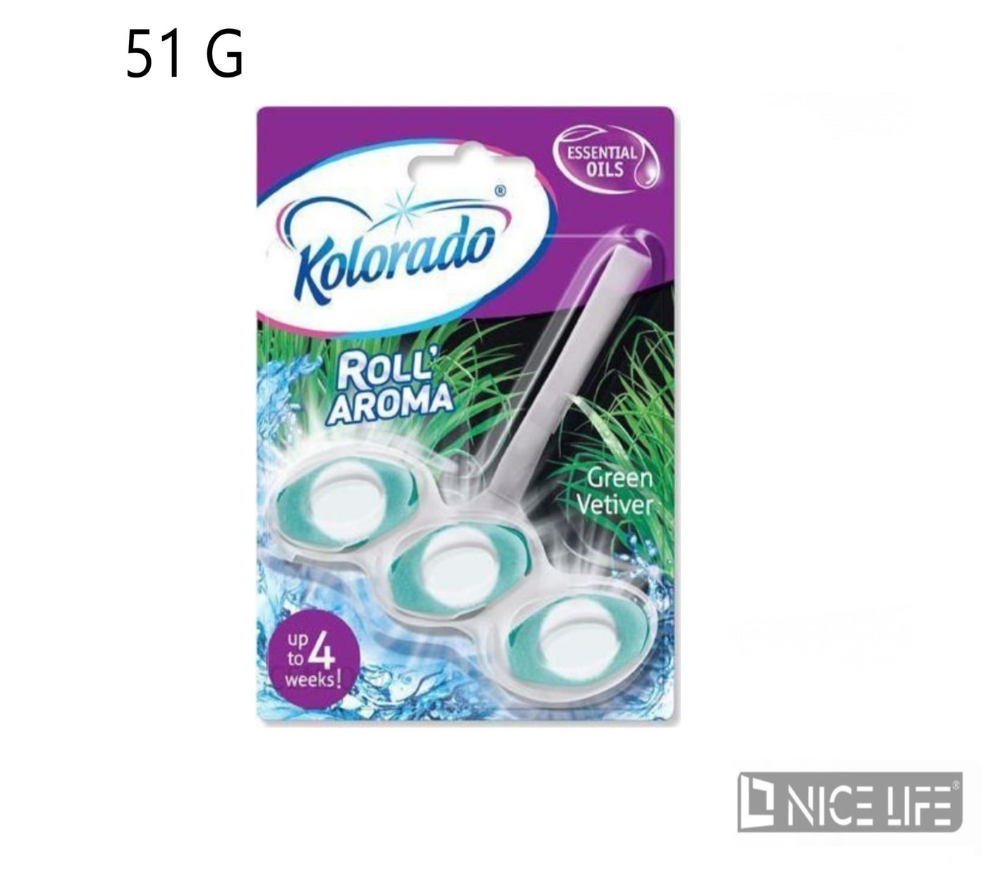 Kolorado Kostka do WC Roll Aroma Green Vetiver