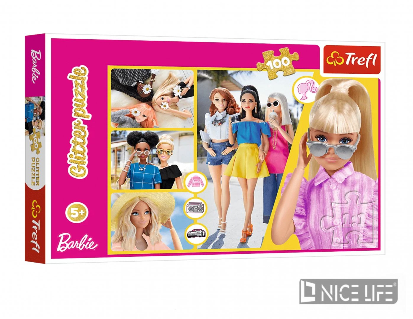 Puzzle 100 - Brokatowa barbie