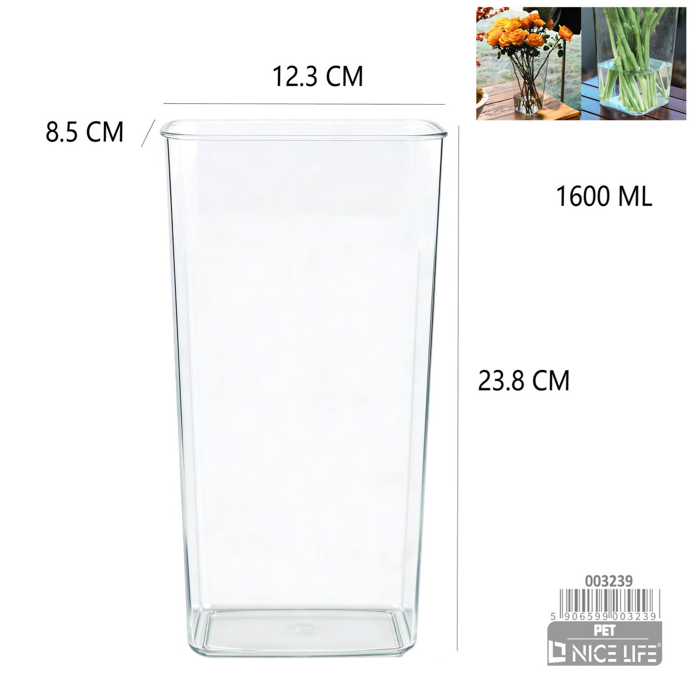 Wazon plastikowy