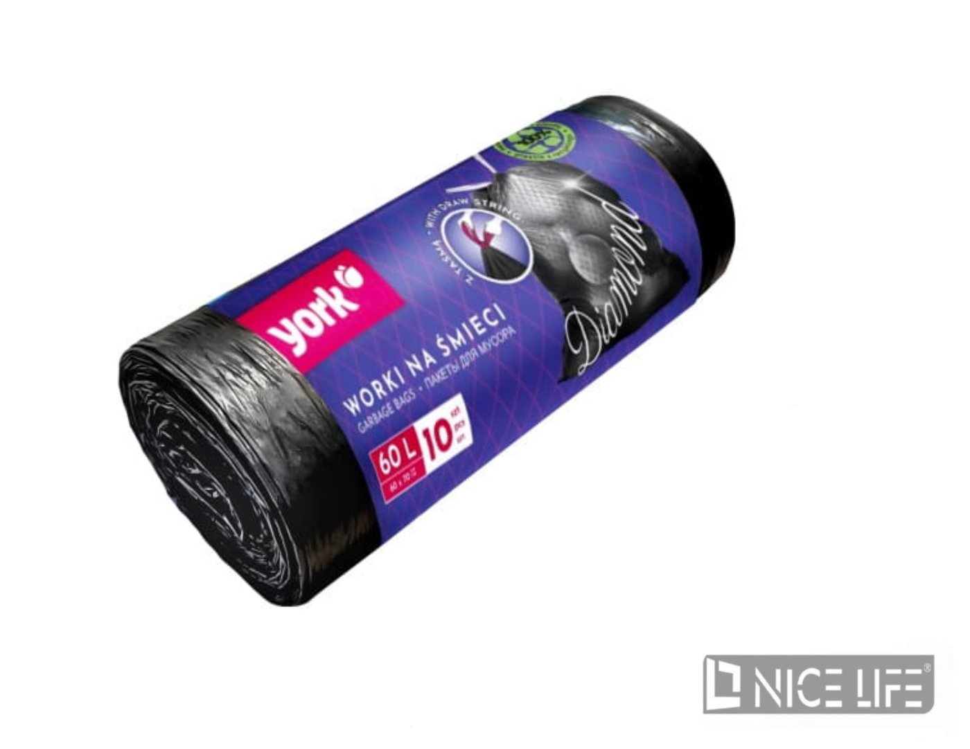 Worki na śmieci Diamond 60L/10szt