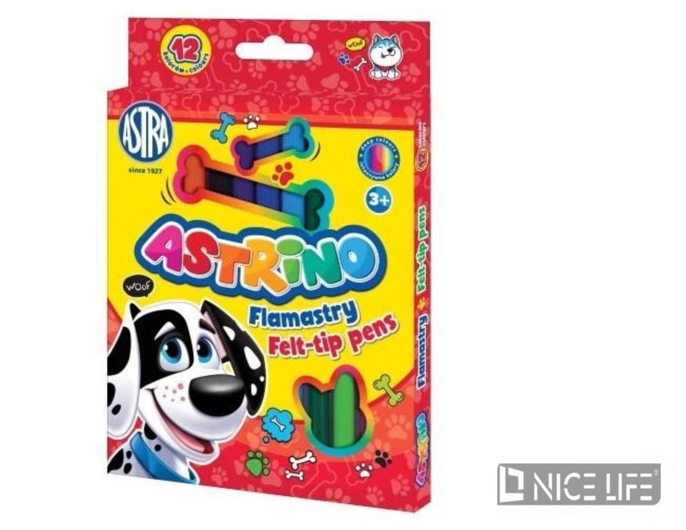 Flamastry ASTRINO 12 kolorów