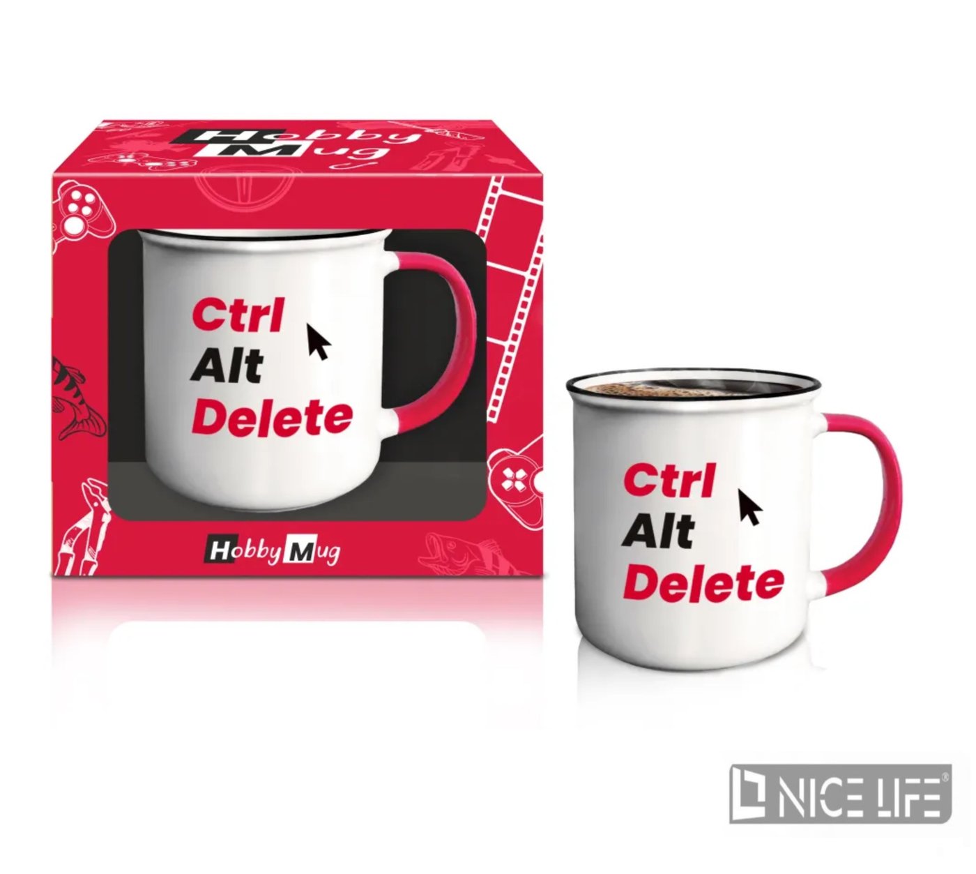 HOBBY MUG - kubek garnuszek NBC 400ml - Ctrl, Alt, Delete